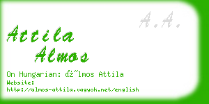 attila almos business card